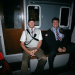 Captains Lukowski and Coynes in a quiet moment while riding out to meet the MSC Valeria.